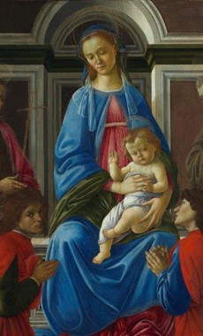 2019 - Madonna col Bambino in trono e i Santi Giovanni Battista, Maria Maddalena, Francesco, Caterina d'Alessandria , Cosma e Damiano 